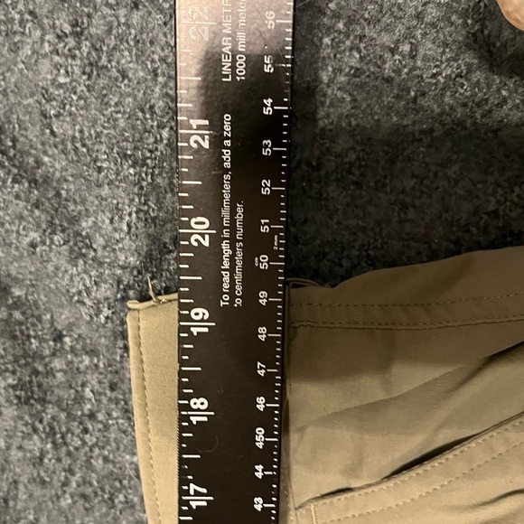 Columbia Women's Hiking Active Nylon Convertible Pants Green Cinch hem 16 Short - Picture 11 of 14